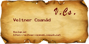 Veltner Csanád névjegykártya